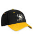 Branded Men's Black Pittsburgh Penguins Authentic Pro Alternate Jersey Flex Hat Черный, M/L - фото #2