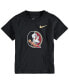 ფოტო #1 პროდუქტის Toddler Boys and Girls Black Florida State Seminoles Logo T-shirt