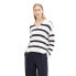 TOM TAILOR Striped Sweater Offwhite Navy Stripe Knit, L - фото #1