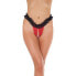 Фото #1 товара Rimba Amorable Open Briefs Black and Red One Size