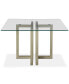 Фото #2 товара Emila 48" Square Glass Mix and Match Dining Table, Created for Macy's