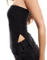 Фото #4 товара Kaiia slinky bandeau side split top in black