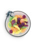 Фото #3 товара Glass Dip, Candy, Snack Bowl with Pewter Climbing Bunny