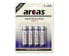Фото #3 товара Одноразовая батарейка Arcas 107 00406 AA Zinc-Carbon 1.5V 4 шт. 960 mAh
