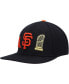 Men's Black San Francisco Giants Double City Pink Undervisor Snapback Hat