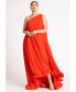 Фото #3 товара Plus Size Dramatic Ruffle Gown