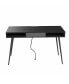 Фото #8 товара Mid Century Desk With USB Ports And Power Outlet, Modern Writing Study Desk With Drawers