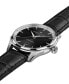 ფოტო #3 პროდუქტის Men's Swiss Automatic Jazzmaster Black Leather Strap Watch 40mm