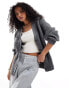 ASOS DESIGN fluffy rib cardigan with v neck in charcoal Черный, S - EU 36-38 - фото #1