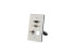 Фото #3 товара HDMI, VGA, 3.5MM AUDIO PASS THROUGH SINGLE GANG WALL PLATE WITH ONE KEYSTONE - A