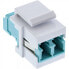 Фото #1 товара InLine Fiber optical Keystone Snap-in adaptor - duplex LC/LC - MM - ceramic sleeve