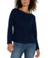 Women's Mitered Stripe Boatneck Top dark navy stripe, S - фото #3