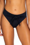 Sunsets 296194 Women's Tessa Tie High Rise Bikini Bottom, Black, Medium