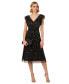 ფოტო #1 პროდუქტის Women's Beaded Flutter-Sleeve Midi Dress