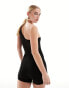 Фото #4 товара SNDYS ribbed cut out detail unitard in black