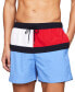 ფოტო #1 პროდუქტის Men's Long Drawstring Flag 7" Swim Trunks