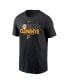 Фото #3 товара Men's Roberto Clemente Black Pittsburgh Pirates Commemorative T-shirt