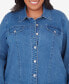Фото #7 товара Куртка джинсовая классического кроя Alfred Dunner plus Size
