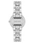 ფოტო #2 პროდუქტის Women's Quartz Silver-Tone Alloy Link with Chain Design Bracelet Watch, 36.5mm
