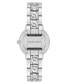 Фото #2 товара Women's Quartz Silver-Tone Alloy Link with Chain Design Bracelet Watch, 36.5mm