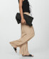 ფოტო #9 პროდუქტის Women's Wide Leg Fluid Pants