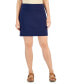 Фото #1 товара Petite Solid Pull-On Skort, Created for Macy's