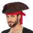 Шляпа Пират Коричневый Красный