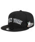 Men's Black New York Yankees Post Up Pin 9FIFTY Snapback Hat