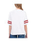 Фото #6 товара Women's White Houston Astros Winners Half-Sleeve Fashion Top