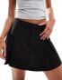 Фото #1 товара Cotton On suiting pleated 90s mini skirt black