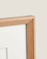 Brown wooden photo frame