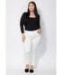 Фото #1 товара Plus Size High Rise Bootcut Jeans