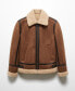 Фото #6 товара Men's Shearling-Lined Jacket