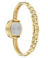 ფოტო #3 პროდუქტის Women's Swiss Gold Ion Plated Stainless Steel Bangle Bracelet Watch 28mm