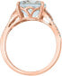 Фото #3 товара Кольцо LALI Jewels Aquamarine & Diamond in Rose Gold.