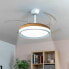 Фото #1 товара Потолочный вентилятор со светодиодной подсветкой и 4 выдвижными лопастями Blalefan InnovaGoods Деревянный 72 W Ø49,5-104 cm