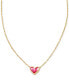 Фото #1 товара Gold-Tone Framed Ari Heart Short Pendant 19" Necklace