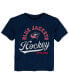 ფოტო #1 პროდუქტის Toddler Boys and Girls Navy Columbus Blue Jackets Take The Lead T-shirt