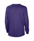 ფოტო #3 პროდუქტის Women's Purple Distressed LSU Tigers Vintage-Like Long Sleeve T-shirt