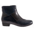 Фото #1 товара Trotters Maci T2263-463 Womens Blue Wide Leather Ankle & Booties Boots 6