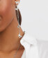 ფოტო #2 პროდუქტის Faux Stone Pave Butterfly Linear Earrings