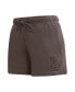 Women's Brown Los Angeles Dodgers Neutral Fleece Shorts