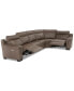 Julius II 5-Pc. Leather Sectional Sofa With 2 Power Recliners, Power Headrests & USB Power Outlet, Created for Macy's