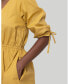 Фото #2 товара Women's Gathered Elbow Sleeve Short Dress