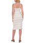 Фото #2 товара Women's Tiered Ruffle-Trim Bodycon Dress