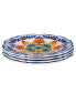 Flores Set of 4 Salad Plate 9", Service For 4