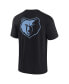 Фото #3 товара Men's and Women's Black Memphis Grizzlies Super Soft T-shirt