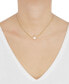 Фото #2 товара Macy's cultured Freshwater Pearl (8mm) Solitaire 18" Pendant Necklace in 14k Gold-Plated Sterling Silver