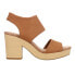 Фото #1 товара TOMS Majorca Block Heels Platform Womens Brown Casual Sandals 10019708T-200