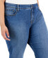 Фото #5 товара Plus Size Mid-Rise Curvy Capri Jeans, Created for Macy's